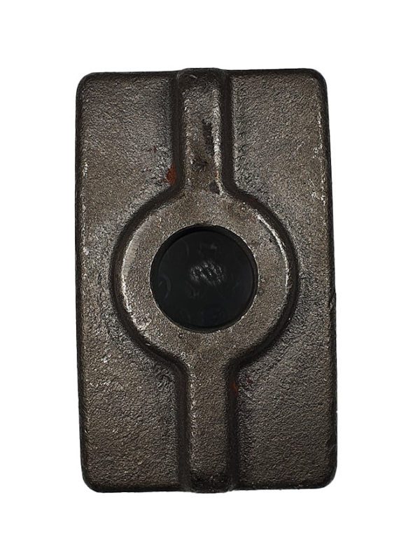 Carbide grit coated bolt on hammer tip